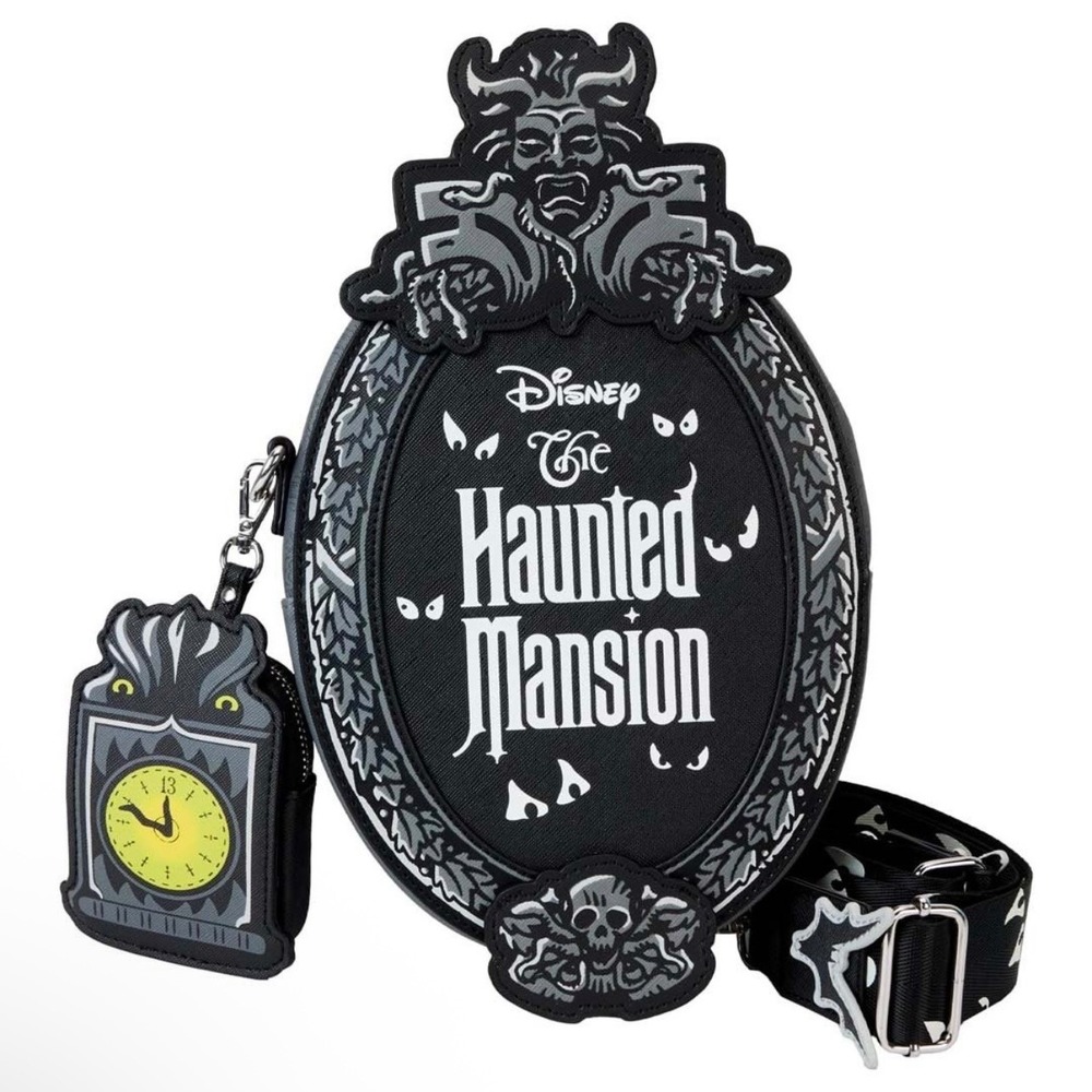 Loungefly Disney Haunted Mansion Glow in the Dark Crossbody Bag & Coin Purse NWT